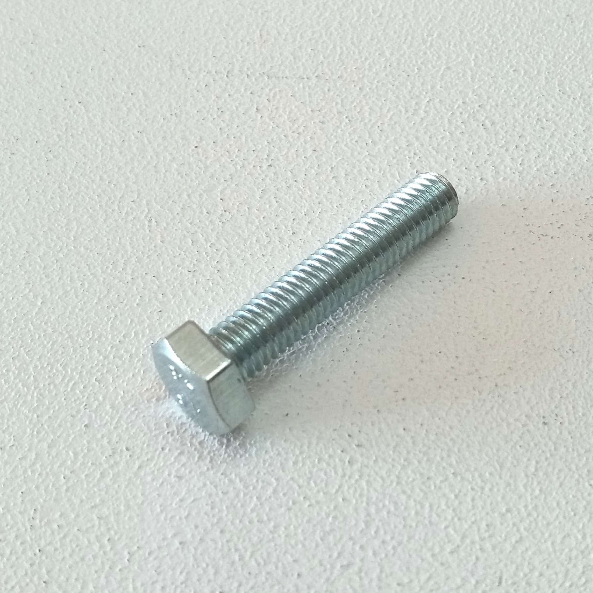 Vite metallica zincata 8x40mm - 10pz chiave 13 testa esagonale tutta filettata