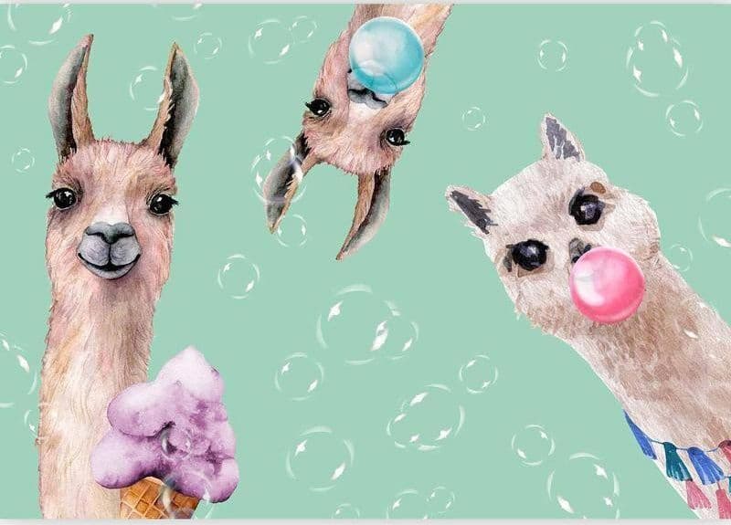 Carta da parati - Crazy Llamas in Carta da parati Collezione Casa - Trebisacce, commercioVirtuoso.it