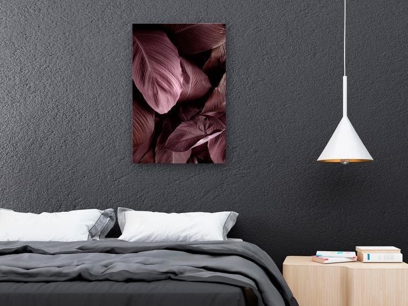 Quadro - Velvet Leaves (1 Part) Vertical in Poster e stampe Collezione Casa - Trebisacce, commercioVirtuoso.it