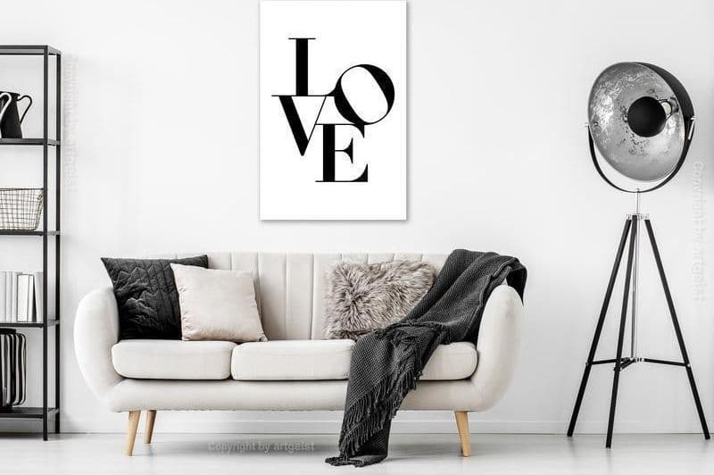 Quadro - Twisted Love (1 Part) Vertical in Poster e stampe Collezione Casa - Trebisacce, commercioVirtuoso.it