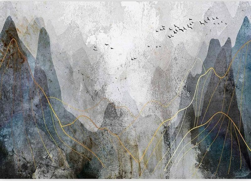 Carta da parati - Misty Mountain Pass in Carta da parati Collezione Casa - Trebisacce, commercioVirtuoso.it
