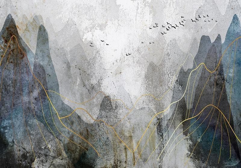 Carta da parati - Misty Mountain Pass in Carta da parati Collezione Casa - Trebisacce, commercioVirtuoso.it