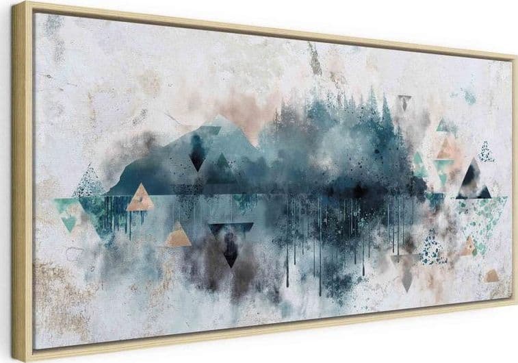 Quadro - Geometric Landscape (1 Part) in Poster e stampe Collezione Casa - Trebisacce, commercioVirtuoso.it