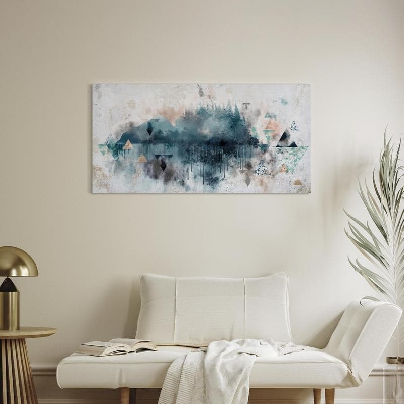 Quadro - Geometric Landscape (1 Part) in Poster e stampe Collezione Casa - Trebisacce, commercioVirtuoso.it