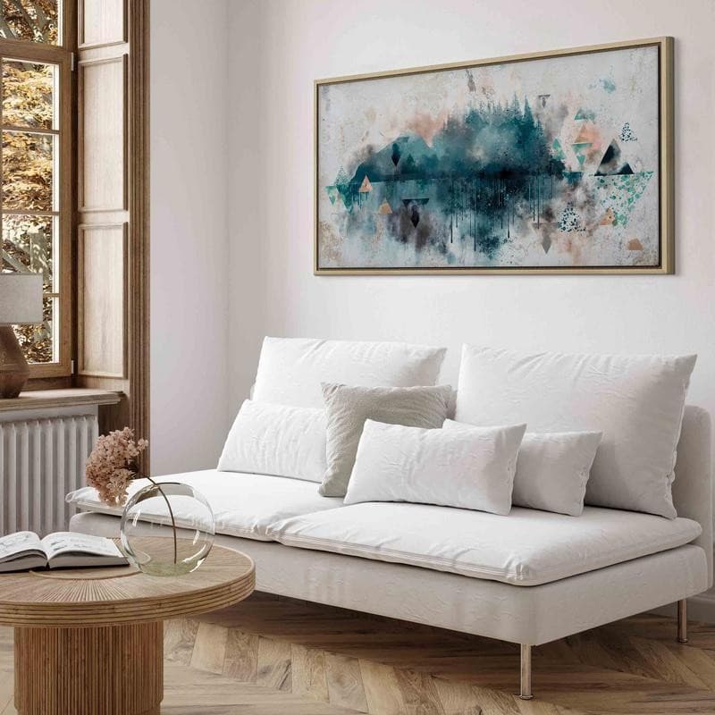 Quadro - Geometric Landscape (1 Part) in Poster e stampe Collezione Casa - Trebisacce, commercioVirtuoso.it