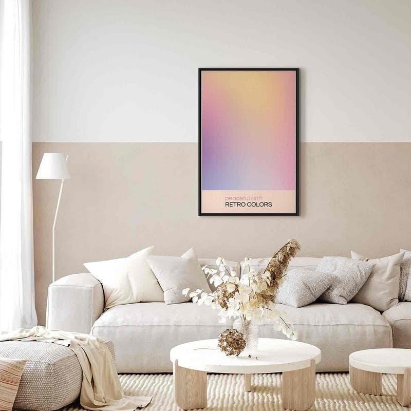 Quadro - Peaceful Drift - Delicate Pastel Shades Creating a Harmonious Whole in Poster e stampe Collezione Casa - Trebisacce, commercioVirtuoso.it