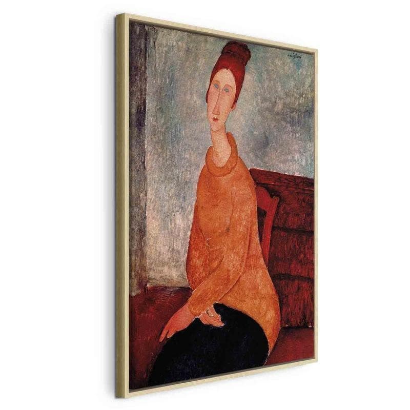 Quadro - Jeanne Hebuterne in a Yellow Sweater in Poster e stampe Collezione Casa - Trebisacce, commercioVirtuoso.it
