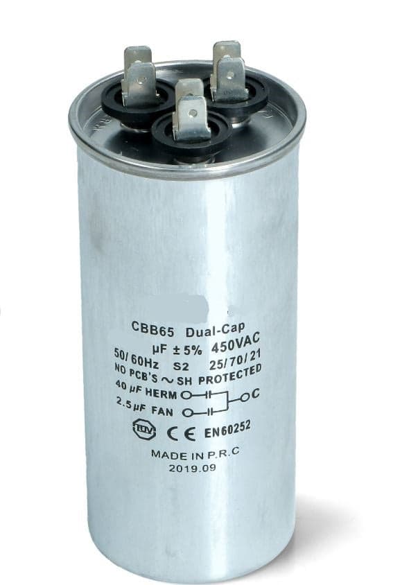 CONDENSATORE CONDIZIONATORE METALLICO 35+2,5 UF 450V AT 00230352 in prodotto EuroStore07 - Alatri, commercioVirtuoso.it