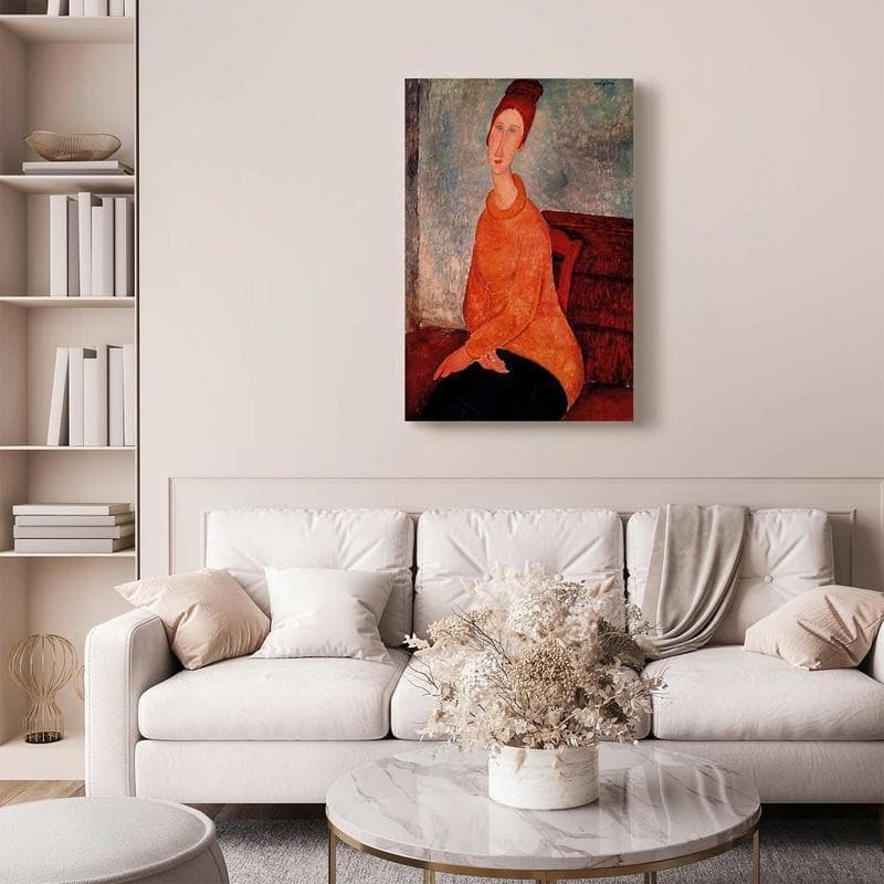 Quadro - Jeanne Hebuterne in a Yellow Sweater in Poster e stampe Collezione Casa - Trebisacce, commercioVirtuoso.it