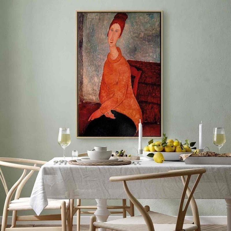 Quadro - Jeanne Hebuterne in a Yellow Sweater in Poster e stampe Collezione Casa - Trebisacce, commercioVirtuoso.it