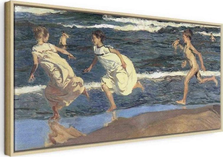 Quadro - Running along the Beach (Joaquín Sorolla y Bastida) in Poster e stampe Collezione Casa - Trebisacce, commercioVirtuoso.it