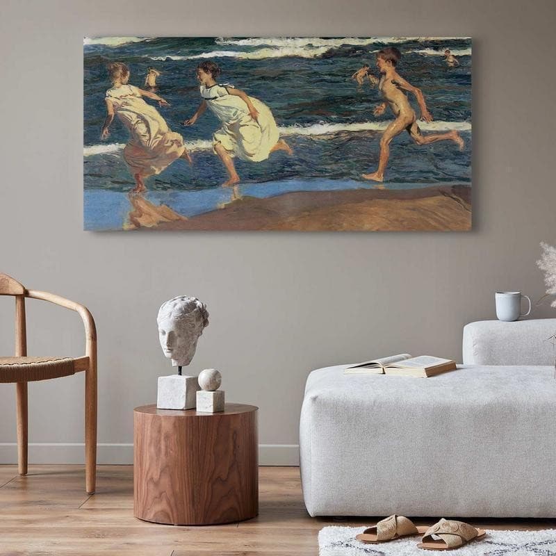 Quadro - Running along the Beach (Joaquín Sorolla y Bastida) in Poster e stampe Collezione Casa - Trebisacce, commercioVirtuoso.it