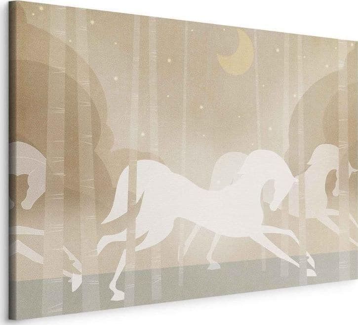 Quadro - Moon Horses - Horses Galloping Among Trees on a Starry Night in Poster e stampe Collezione Casa - Trebisacce, commercioVirtuoso.it
