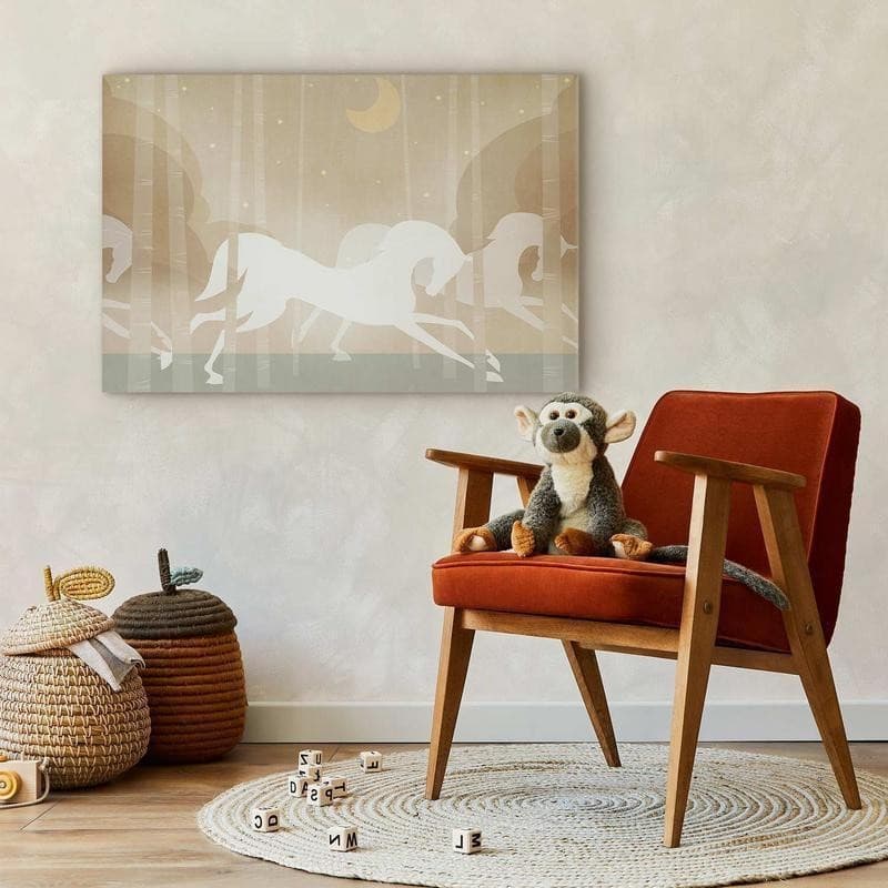 Quadro - Moon Horses - Horses Galloping Among Trees on a Starry Night in Poster e stampe Collezione Casa - Trebisacce, commercioVirtuoso.it