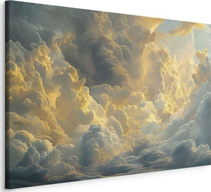 Quadro - Last Breath of the Day: Clouds Illuminated by Evening Glow in Poster e stampe Collezione Casa - Trebisacce, commercioVirtuoso.it