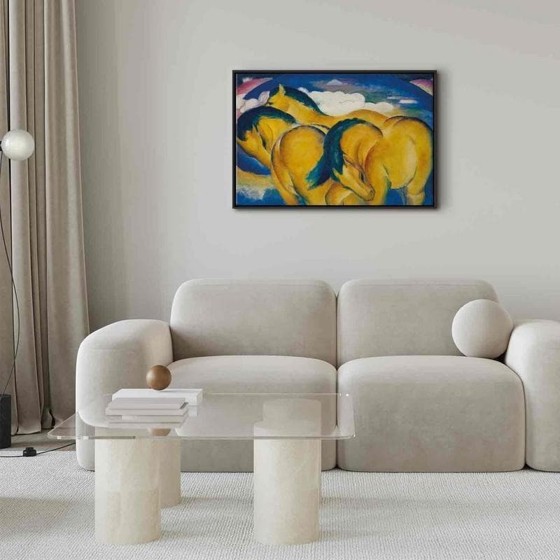 Quadro - Little Yellow Horses (Franz Marc) in Poster e stampe Collezione Casa - Trebisacce, commercioVirtuoso.it