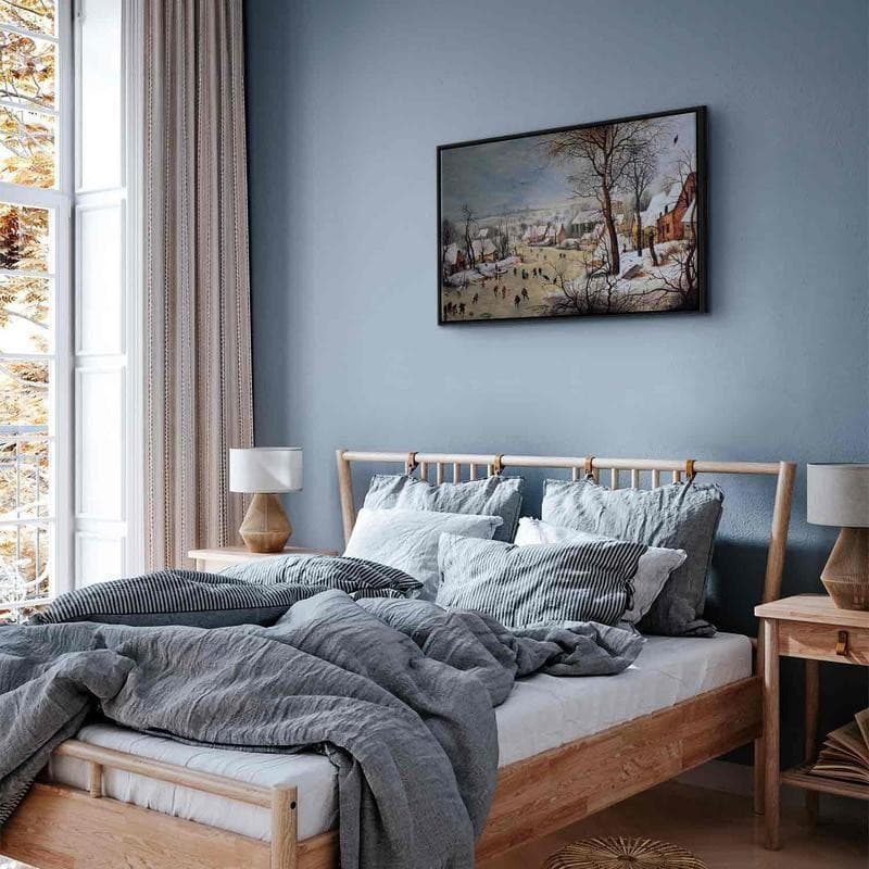 Quadro - Winter Landscape with Birdtrap (Pieter Bruegel the Elder) in Poster e stampe Collezione Casa - Trebisacce, commercioVirtuoso.it
