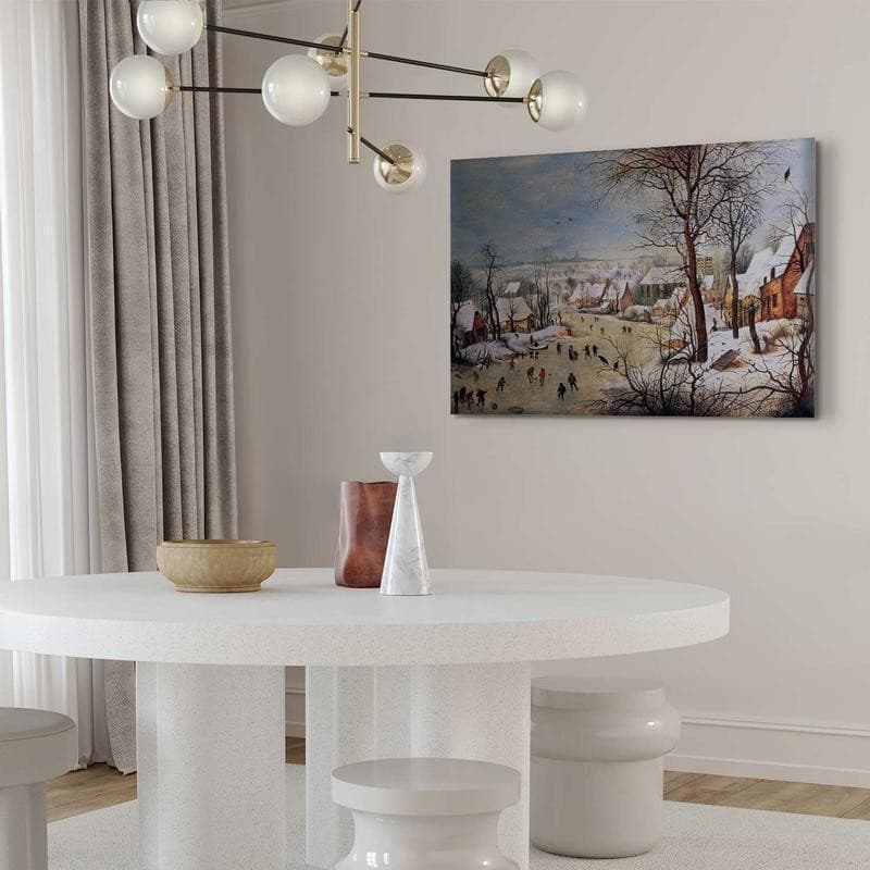 Quadro - Winter Landscape with Birdtrap (Pieter Bruegel the Elder) in Poster e stampe Collezione Casa - Trebisacce, commercioVirtuoso.it