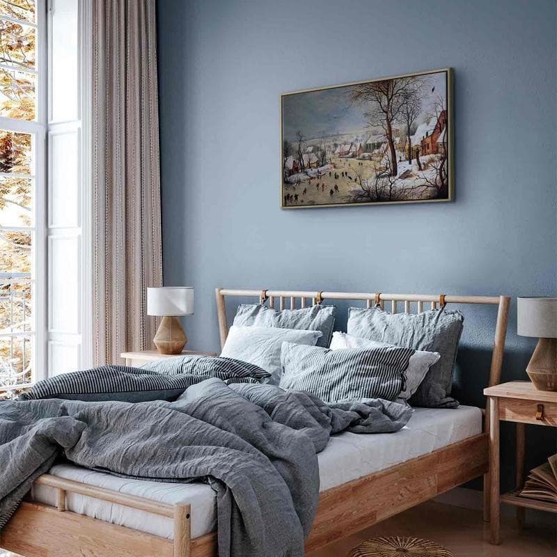 Quadro - Winter Landscape with Birdtrap (Pieter Bruegel the Elder) in Poster e stampe Collezione Casa - Trebisacce, commercioVirtuoso.it