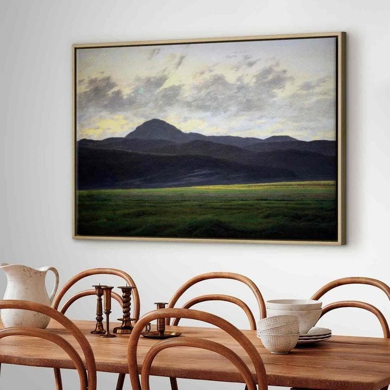 Quadro - Berglandschaft in Böhmen (Caspar David Friedrich) in Poster e stampe Collezione Casa - Trebisacce, commercioVirtuoso.it