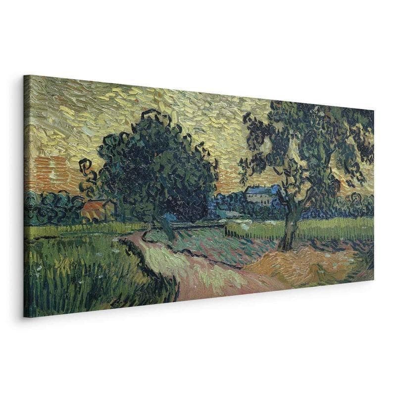 Quadro - Landscape with the Chateau of Auvers at Sunset (Vincent Van Gogh) in Poster e stampe Collezione Casa - Trebisacce, commercioVirtuoso.it