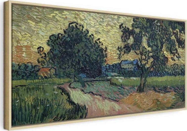 Quadro - Landscape with the Chateau of Auvers at Sunset (Vincent Van Gogh) in Poster e stampe Collezione Casa - Trebisacce, commercioVirtuoso.it