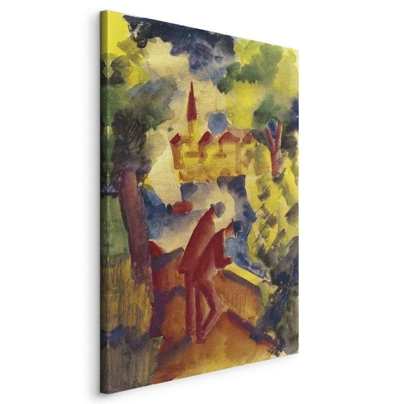 Quadro - Männer auf der Straße am See (August Macke) in Disegni Collezione Casa - Trebisacce, commercioVirtuoso.it