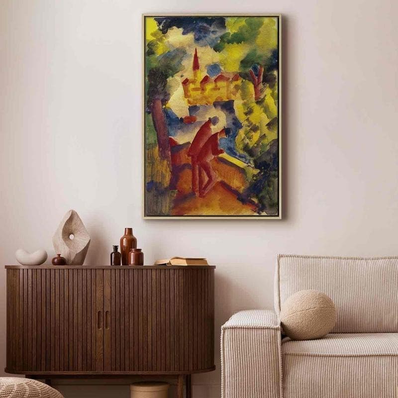 Quadro - Männer auf der Straße am See (August Macke) in Disegni Collezione Casa - Trebisacce, commercioVirtuoso.it