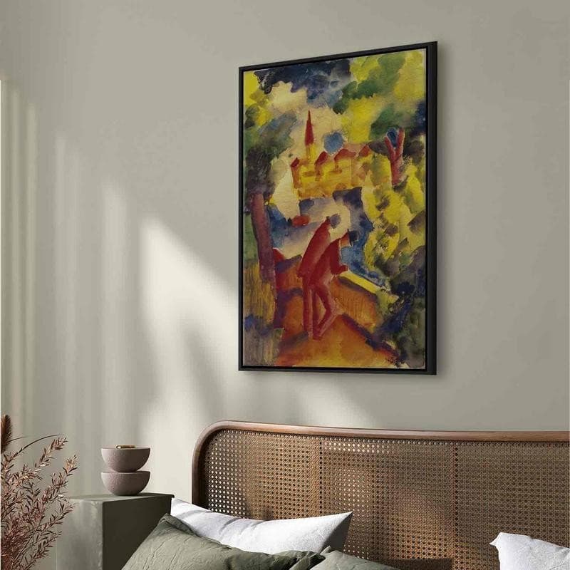 Quadro - Männer auf der Straße am See (August Macke) in Disegni Collezione Casa - Trebisacce, commercioVirtuoso.it
