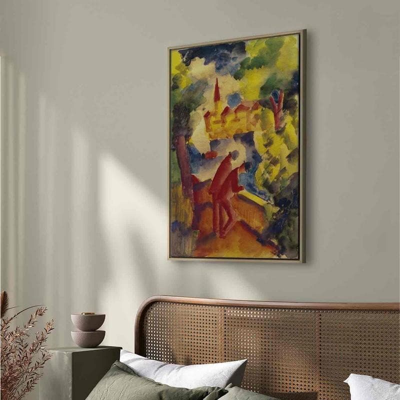 Quadro - Männer auf der Straße am See (August Macke) in Disegni Collezione Casa - Trebisacce, commercioVirtuoso.it