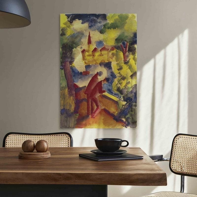 Quadro - Männer auf der Straße am See (August Macke) in Disegni Collezione Casa - Trebisacce, commercioVirtuoso.it