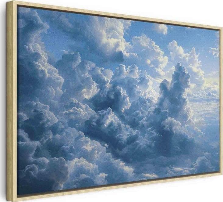 Quadro - Ocean in the Air: Waving Clouds Reflecting Morning Light in Poster e stampe Collezione Casa - Trebisacce, commercioVirtuoso.it