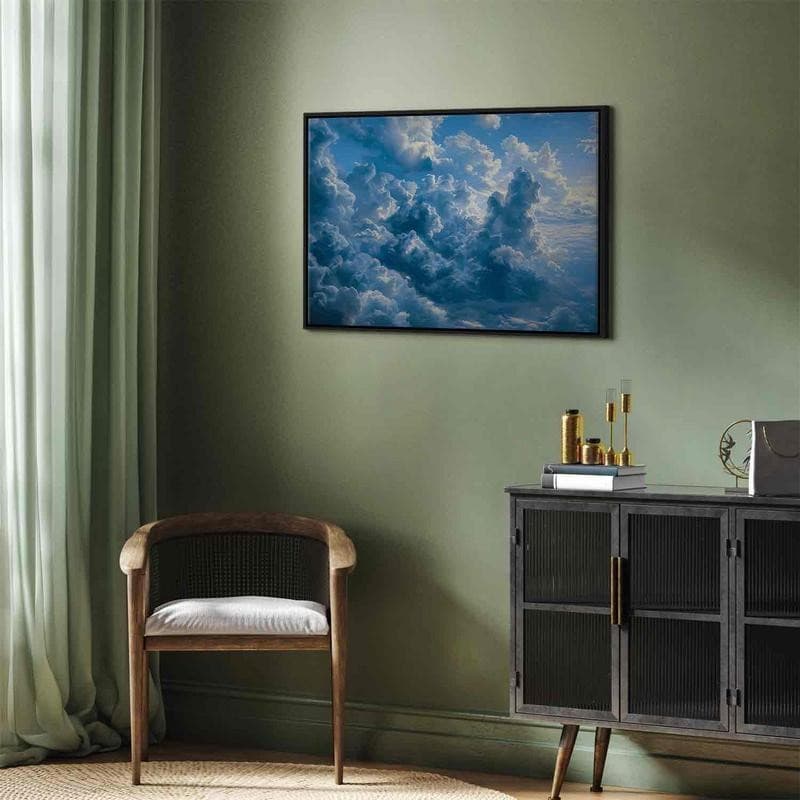 Quadro - Ocean in the Air: Waving Clouds Reflecting Morning Light in Poster e stampe Collezione Casa - Trebisacce, commercioVirtuoso.it