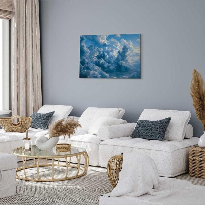 Quadro - Ocean in the Air: Waving Clouds Reflecting Morning Light in Poster e stampe Collezione Casa - Trebisacce, commercioVirtuoso.it
