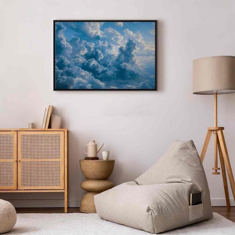 Quadro - Ocean in the Air: Waving Clouds Reflecting Morning Light in Poster e stampe Collezione Casa - Trebisacce, commercioVirtuoso.it
