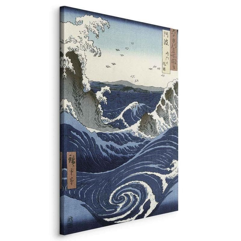 Quadro - View of the Naruto whirlpools at Awa from the series Rokuju-yoshu Meisho zue (Utagawa Hiroshige) in Poster e stampe Collezione Casa - Trebisacce, commercioVirtuoso.it
