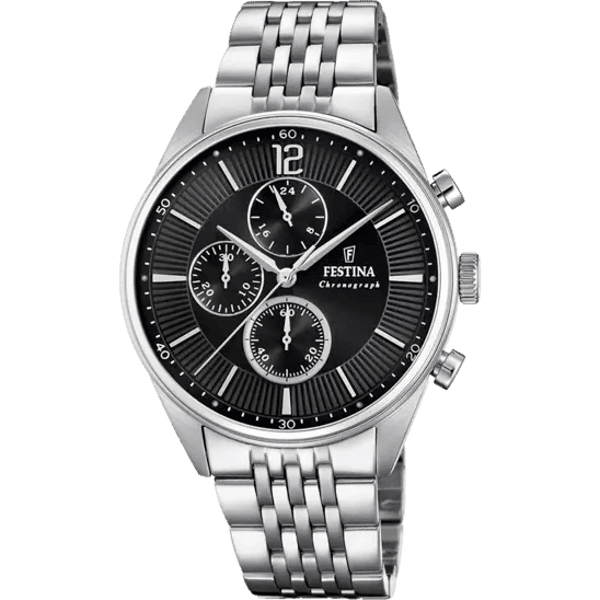 FESTINA - OROLOGIO UOMO TIMELESS CHRONOGRAPH  NERO