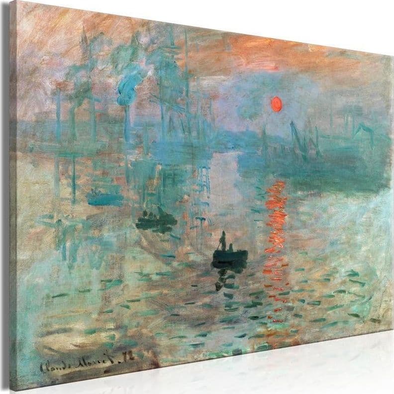 Quadro - Impression, Sunrise - Claude Monet’s Painted Landscape of the Port in Poster e stampe Collezione Casa - Trebisacce, commercioVirtuoso.it