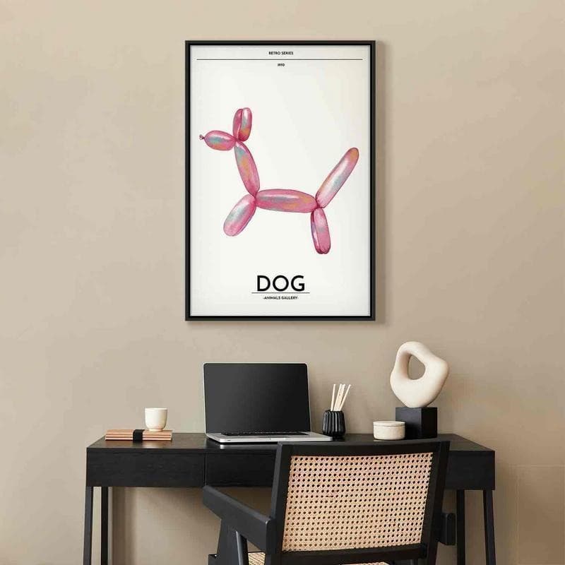 Quadro - Holo-Dog - Colorful Dog in Retro Style in Poster e stampe Collezione Casa - Trebisacce, commercioVirtuoso.it
