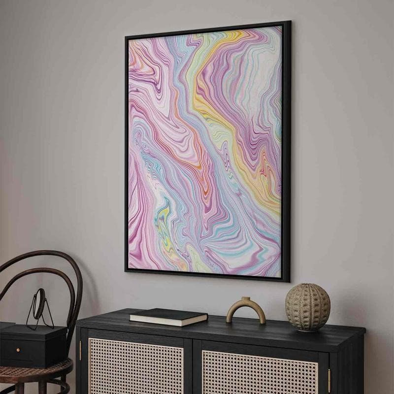 Quadro - Colorful Dream - Abstract Shapes in Pastel Colors in Poster e stampe Collezione Casa - Trebisacce, commercioVirtuoso.it