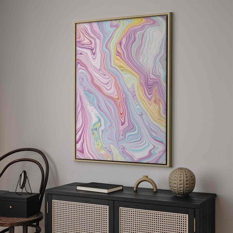 Quadro - Colorful Dream - Abstract Shapes in Pastel Colors in Poster e stampe Collezione Casa - Trebisacce, commercioVirtuoso.it