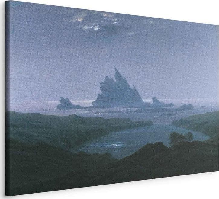Quadro - Cliff reef on the beach (Caspar David Friedrich) in Poster e stampe Collezione Casa - Trebisacce, commercioVirtuoso.it