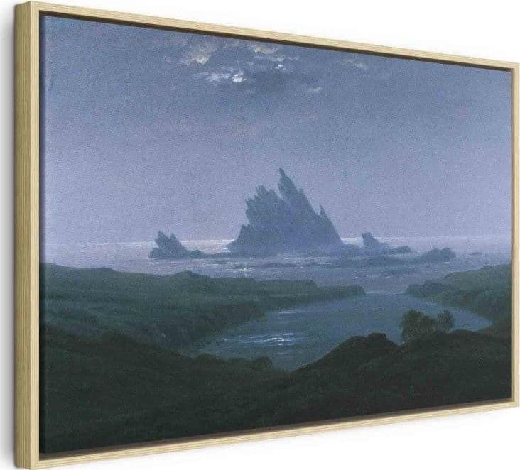 Quadro - Cliff reef on the beach (Caspar David Friedrich) in Poster e stampe Collezione Casa - Trebisacce, commercioVirtuoso.it