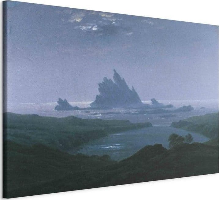 Quadro - Cliff reef on the beach (Caspar David Friedrich) in Poster e stampe Collezione Casa - Trebisacce, commercioVirtuoso.it