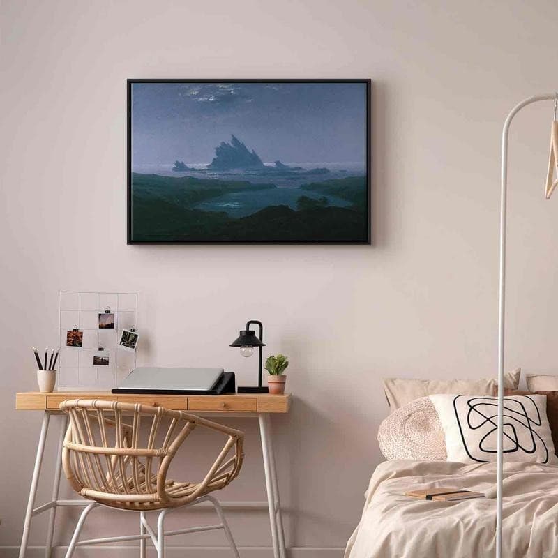 Quadro - Cliff reef on the beach (Caspar David Friedrich) in Poster e stampe Collezione Casa - Trebisacce, commercioVirtuoso.it
