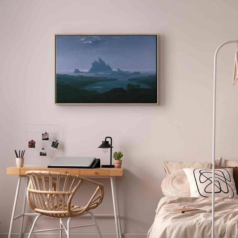 Quadro - Cliff reef on the beach (Caspar David Friedrich) in Poster e stampe Collezione Casa - Trebisacce, commercioVirtuoso.it