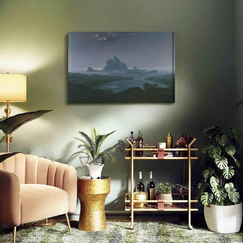 Quadro - Cliff reef on the beach (Caspar David Friedrich) in Poster e stampe Collezione Casa - Trebisacce, commercioVirtuoso.it