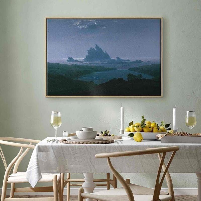 Quadro - Cliff reef on the beach (Caspar David Friedrich) in Poster e stampe Collezione Casa - Trebisacce, commercioVirtuoso.it