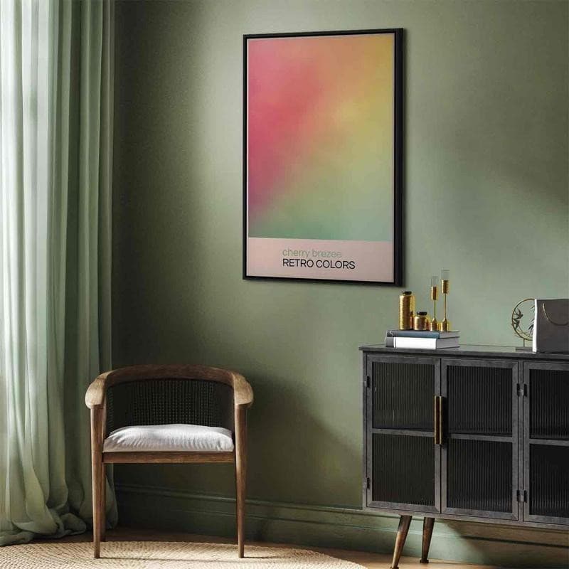 Quadro - Cherry Breeze - Pastel Gradient in Delicate Retro Colors in Poster e stampe Collezione Casa - Trebisacce, commercioVirtuoso.it