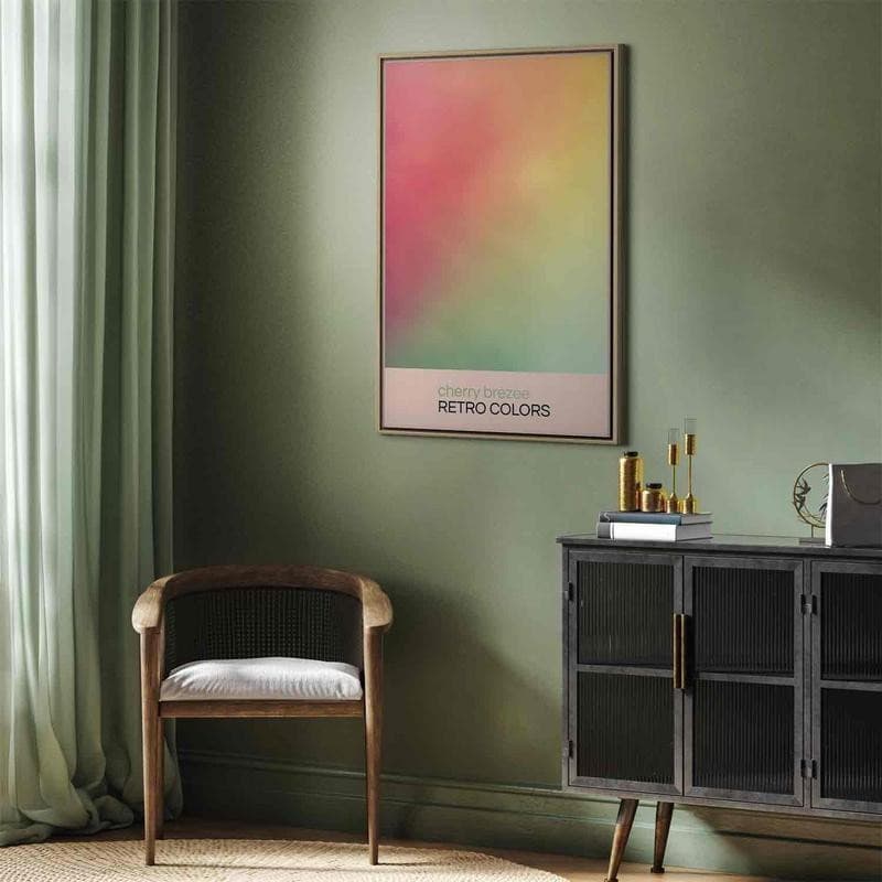 Quadro - Cherry Breeze - Pastel Gradient in Delicate Retro Colors in Poster e stampe Collezione Casa - Trebisacce, commercioVirtuoso.it